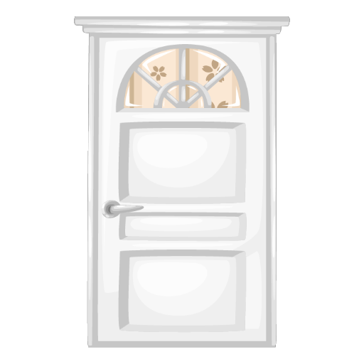 White Homelike Door
