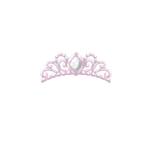 White Poker Queen Crown