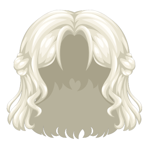 White Poker Queen Special Wig