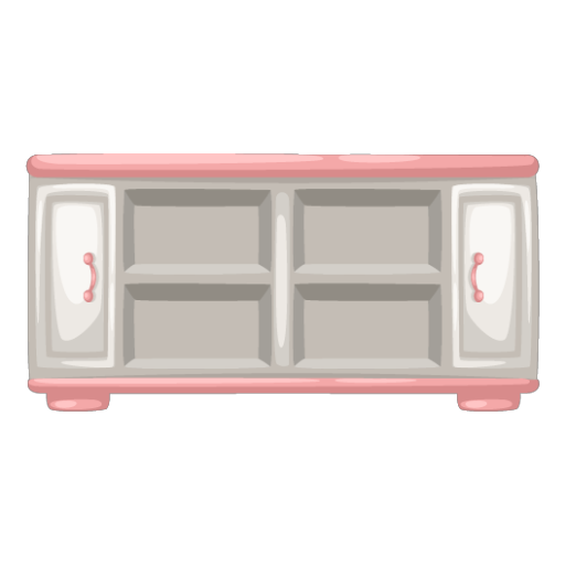 Whiteand Pink Kitchen Table