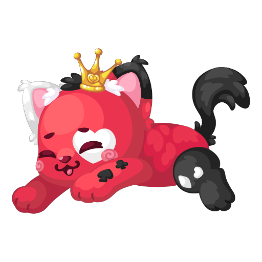Wonderland Royale Sleeping Smiling Cat