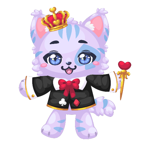 Wonderland Royale Smiling King Cat
