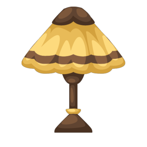 Wooden Yellow Small Lamp