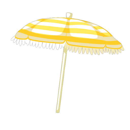 Yellow Beach Umbrella