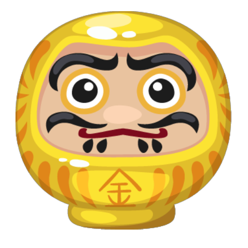 Yellow Protection Daruma Decor