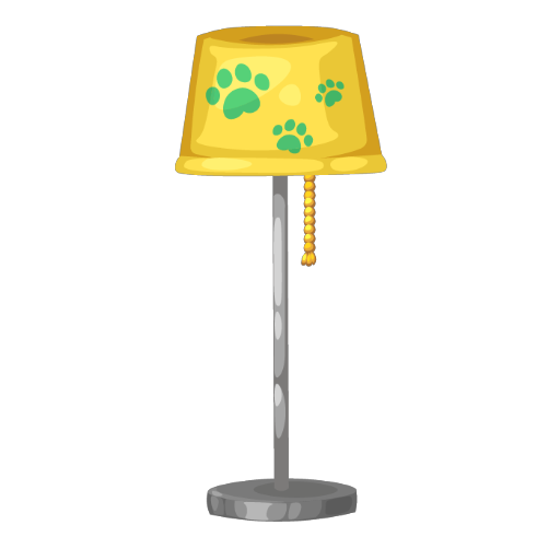 Yellow Puppy Lamp